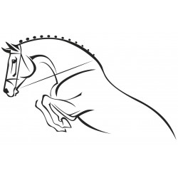 autocollant muraux cheval decoration