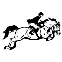 cheval stickers mural