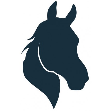 sticker cheval silhouette