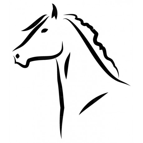 sticker muraux cheval design