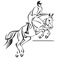 stickers mural chevaux