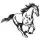 stickers muraux cheval decoratif