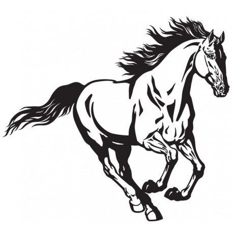stickers muraux cheval decoratif
