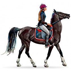 stickers muraux cheval design