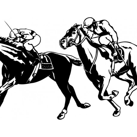 stickers muraux cheval pas cher