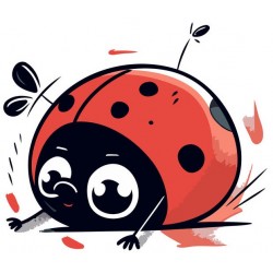 autocollant muraux coccinelle