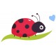 autocollants muraux coccinelle