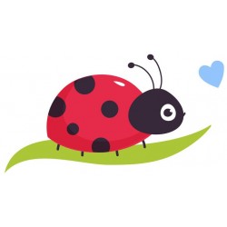 autocollants muraux coccinelle