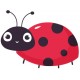 sticker mural coccinelle chambre