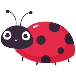 sticker mural coccinelle chambre