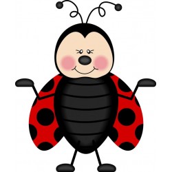 sticker mural coccinelle decoratif