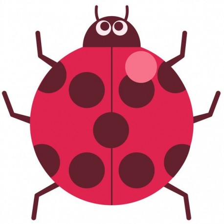 sticker mural coccinelle geant