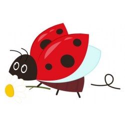 sticker muraux coccinelle chambre