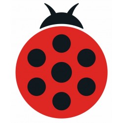 sticker muraux coccinelle deco