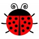 sticker muraux coccinelle pas cher