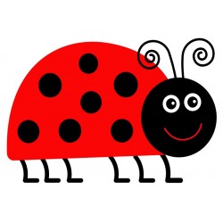 sticker muraux coccinelle petit