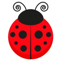 stickers coccinelle mural chambre