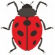 stickers coccinelle mural design