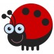 stickers coccinelle mural geant pas cher