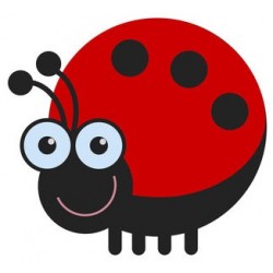 stickers coccinelle mural geant pas cher