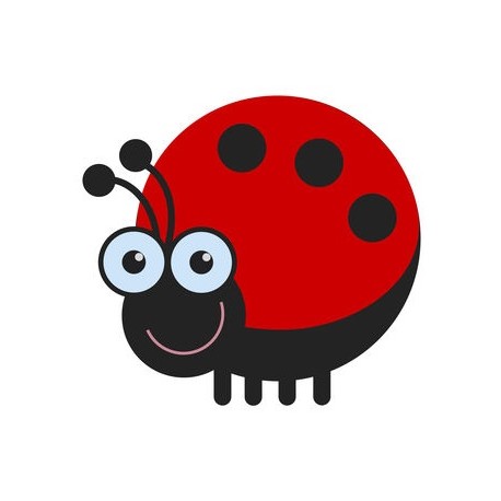 stickers coccinelle mural geant pas cher