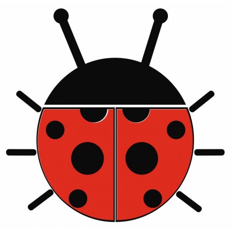 stickers mural coccinelle chambre