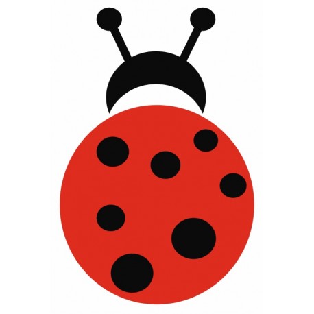 stickers mural coccinelle decoratif