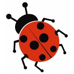 stickers mural coccinelle geant