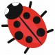 stickers mural coccinelle petit