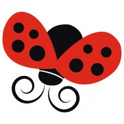 stickers muraux coccinelle decoratif