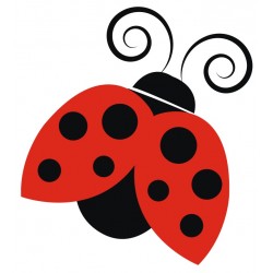 stickers muraux coccinelle deco