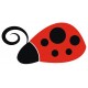 stickers muraux coccinelle pas cher