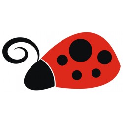 stickers muraux coccinelle pas cher