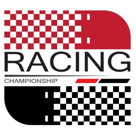 sticker damier racing