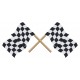 sticker drapeau damier
