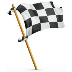 stickers drapeau damier