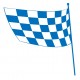 stickers drapeau damier bleu