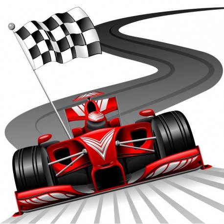 stickers voiture f1 rouge