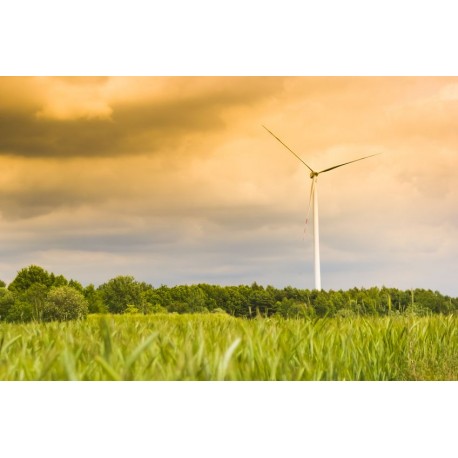 autocollant mural eolienne deco