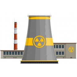 autocollant muraux centrale nucleaire