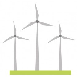 sticker mural eoliennes deco