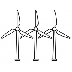 stickers mural eolienne