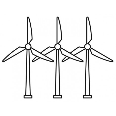 stickers mural eolienne