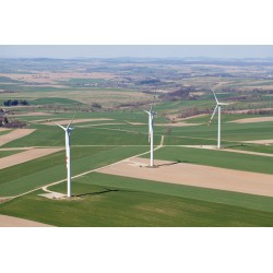 stickers mural eolienne champs pas cher