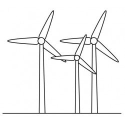 stickers mural eolienne deco