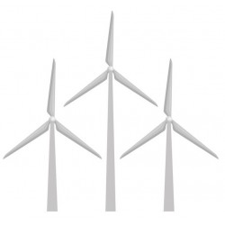 stickers mural eolienne petit