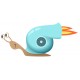 autocollant escargot fusees rapide