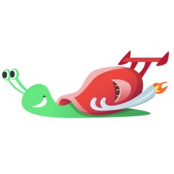 autocollant escargot rapide f1