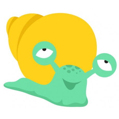 autocollant escargot rigolo decoration