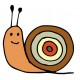 autocollants escargot dessin chambre enfant